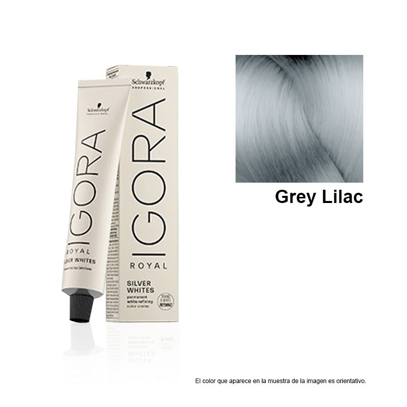 Tinte blanco plateado igora royal silverwhites - Grey Lilac