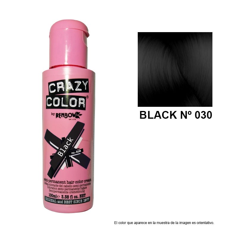 Mascarilla de color FANTASIA BLACK Nº 030 CRAZY COLOR 100 ML