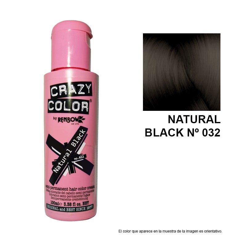 Mascarilla de color FANTASIA NATURAL BLACK Nº 032 CRAZY COLOR 100 ML