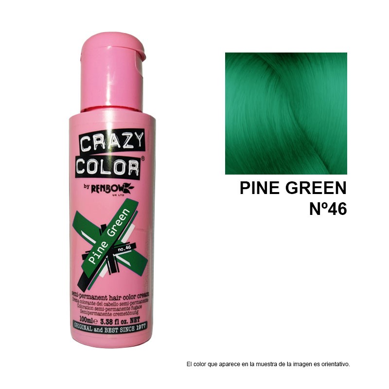 Mascarilla de color FANTASIA PINE GREEN Nº46 CRAZY COLOR 100 ML