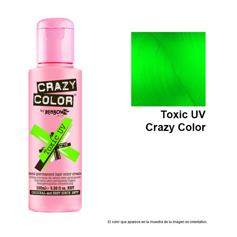 Mascarilla de color Toxic uv crazy color 100 ML