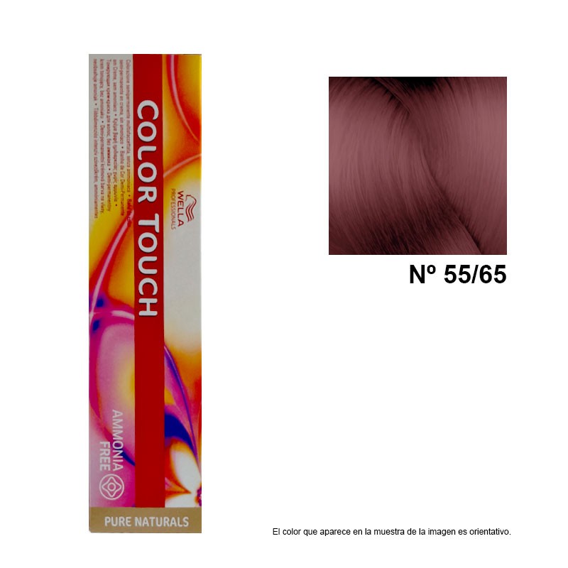 Wella color touch 55/655 tinte Castaño Claro Violeta Caoba Intenso 60 ml