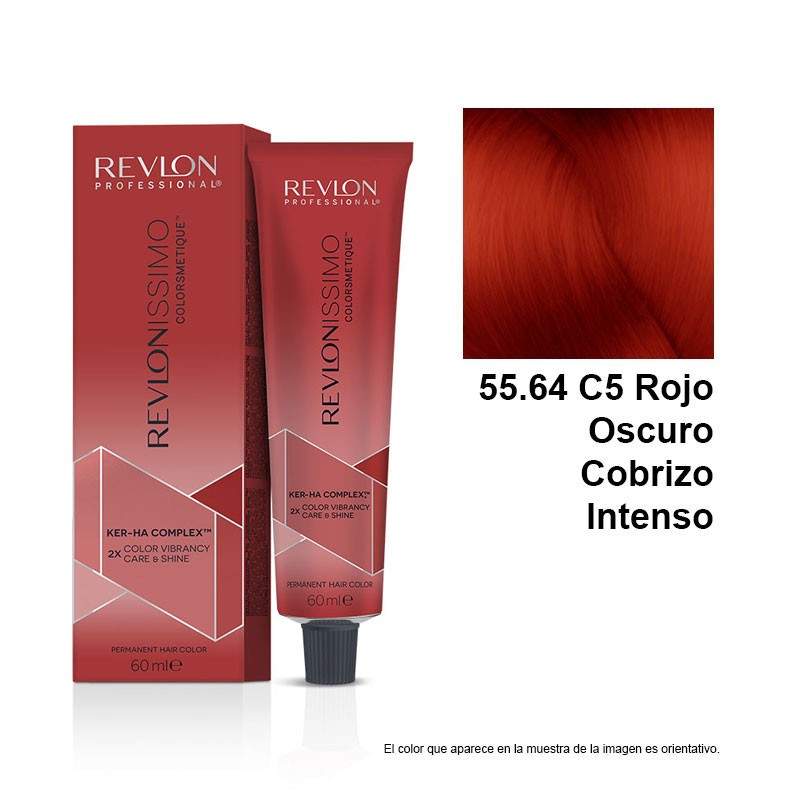 Tinte Revlonissimo Color & Care rojo intenso 55.64 C5 Permanent