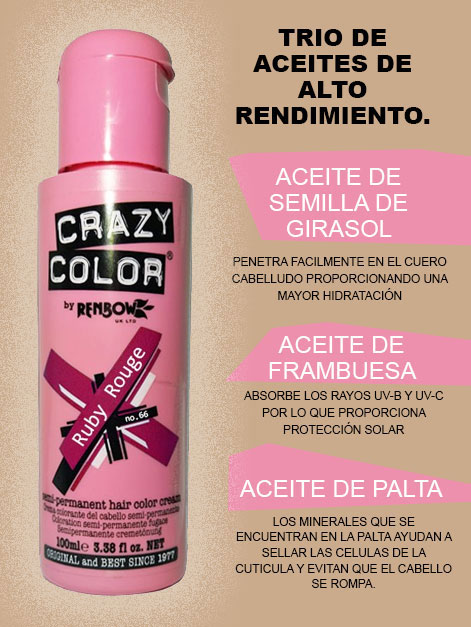 ingredientes crazy color ruby rouge