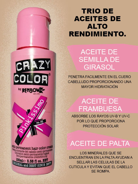 ingredientes pinkissimo crazy color rosa