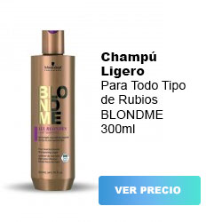 comprar Champú Schwarzkopf Professional Ligero para Todo Tipo de Rubios BLONDME 300ml