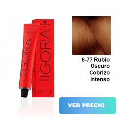 comprar tinte schwarzkopf igora royal - 6-77 Rubio Oscuro Cobrizo Intenso - 60 ml
