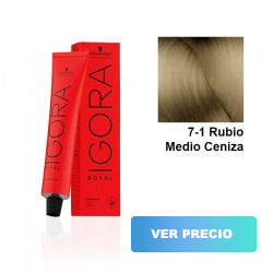 comprar tinte schwarzkopf igora royal - 7-1 Rubio Medio Ceniza - 60 ml