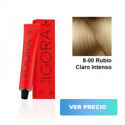 comprar tinte schwarzkopf igora royal - 8-00 Rubio Claro Intenso - 60 ml