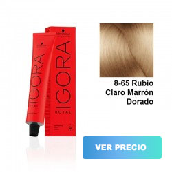 comprar tinte schwarzkopf igora royal - 8-65 Rubio Claro Marrón Dorado - 60 ml