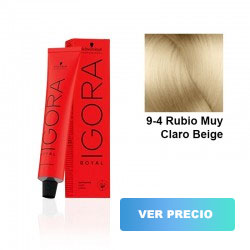 comprar tinte schwarzkopf igora royal - 9-4 Rubio Muy Claro Beige - 60 ml