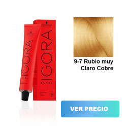 comprar tinte schwarzkopf igora royal - 9-7 Rubio muy Claro Cobre - 60 ml