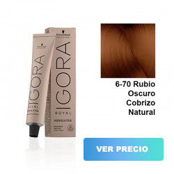 comprar tinte schwarzkopf igora royal - absolutes - 6-70 Rubio Oscuro Cobrizo Natural - 60 ml