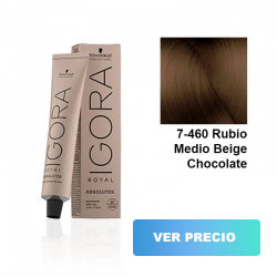 comprar tinte schwarzkopf igora royal - absolutes - 7-460 Rubio Medio Beige Chocolate - 60 ml