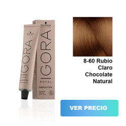 comprar tinte schwarzkopf igora royal - absolutes - 8-60 Rubio Claro Chocolate Natural - 60 ml