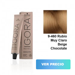 comprar tinte schwarzkopf igora royal - absolutes - 9-460 Rubio Muy Claro Beige Chocolate Natural - 60 ml