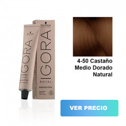 comprar tinte schwarzkopf igora royal - highlifts - absolutes - 4-50 Castaño Medio Dorado Natural - 60 ml